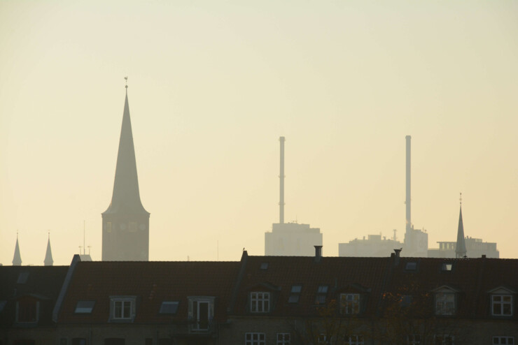 Aarhus by med domkirken i baggrunden