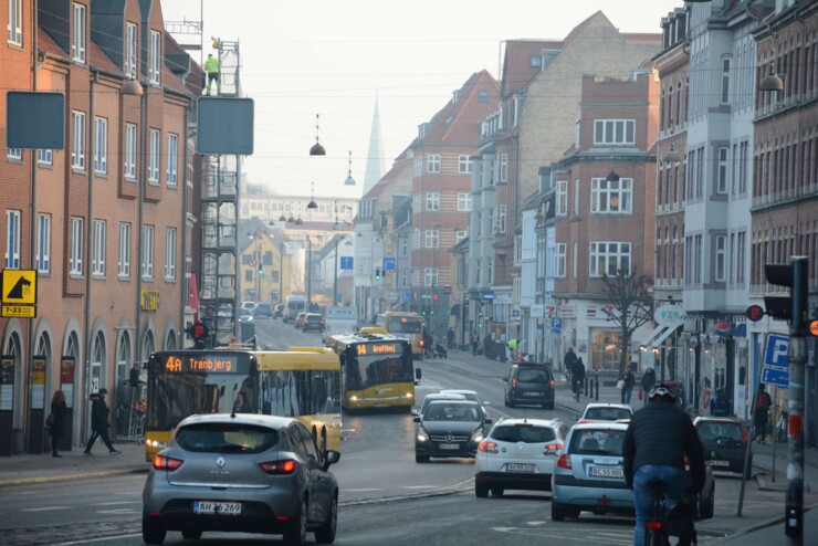 Aarhus by med domkirken i baggrunden